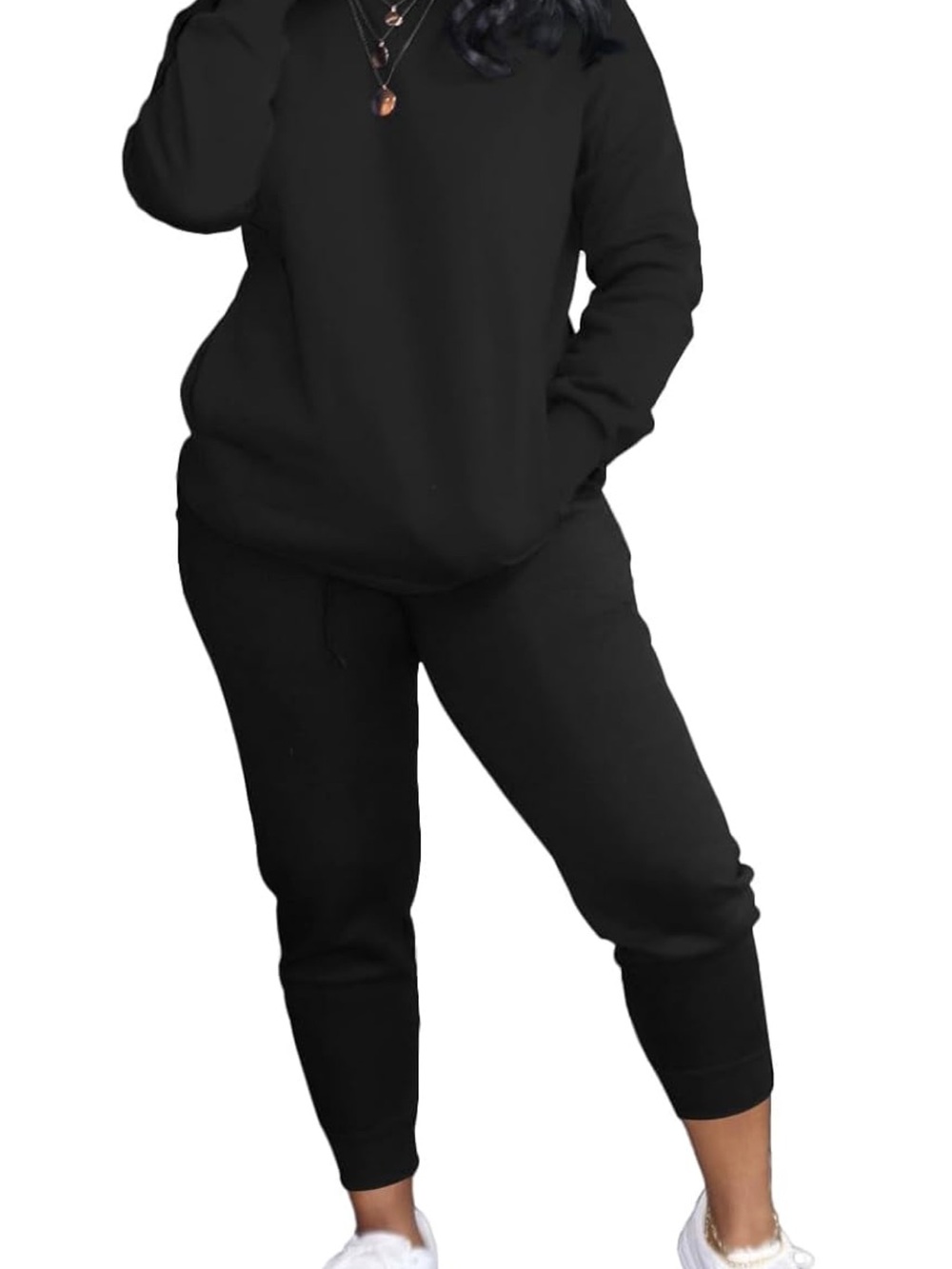 Black Women's Jogger Pants - Cozy Everyday Style